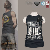 Legal Insanity - Johnny Medellin blue tshirt