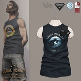Legal Insanity - Johnny surf team blue tshirt