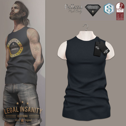 Legal Insanity - Johnny blue tshirt