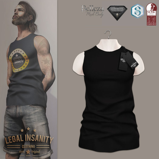 Legal Insanity - Johnny black tshirt