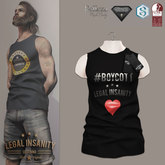 Legal Insanity - Johnny #Boycott black tshirt