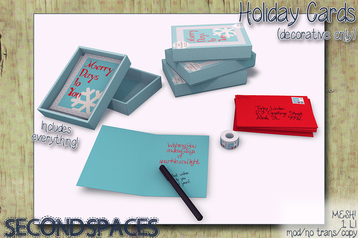 Second Spaces - Holiday Cards (bxd2)