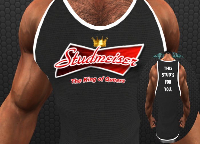 Studmeiser Fitted Mesh Tank Top (Black) (BOXED)