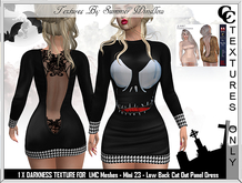 LMC MINI 3 DRESS  GHOULISH 1  PNG TEXTURES - FULL PERM
