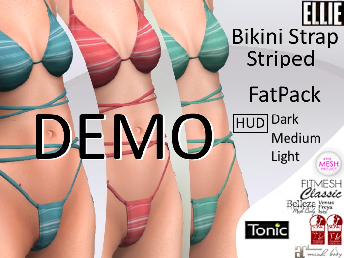 ELLIE Bikini Strap Striped DEMO