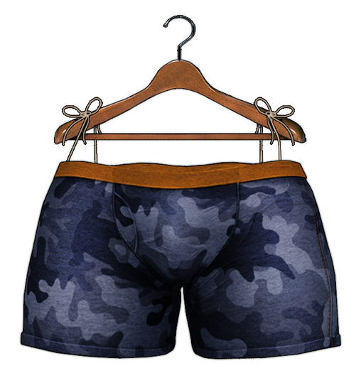 +BeBop+ Boxer KENNY Camo Blue