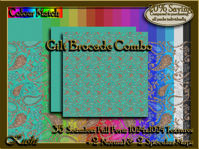 Gilt Brocade COMBO Textures
