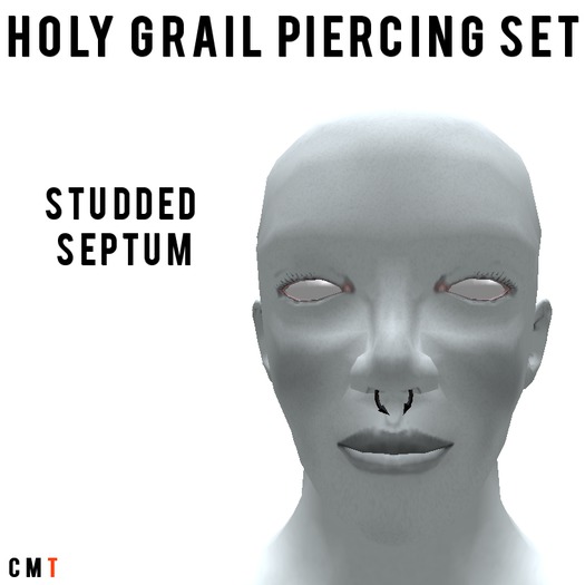 [hg] Black Spiked Septum