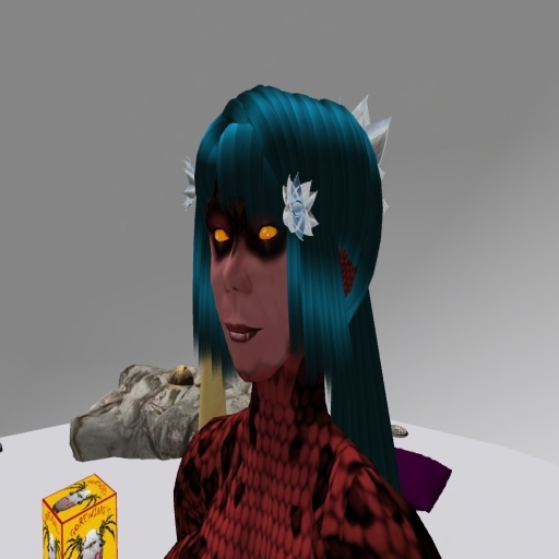 blue ocean flex hair with and without leaf gems 