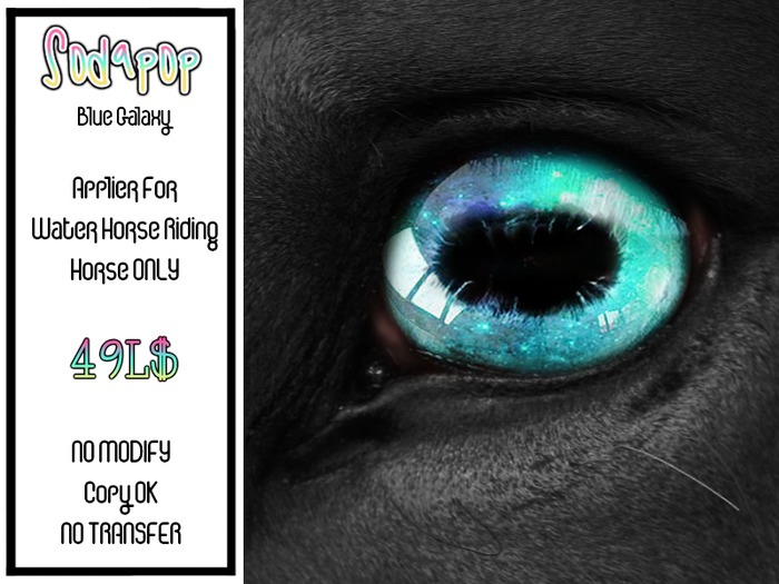 Sodapop - WH Riding Horse Eye Applier - Blue Galaxy