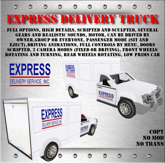 Delivery truck delivery car 