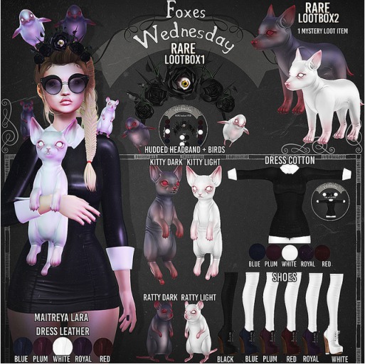 Foxes - Wednesday - Dress - Cotton - Plum