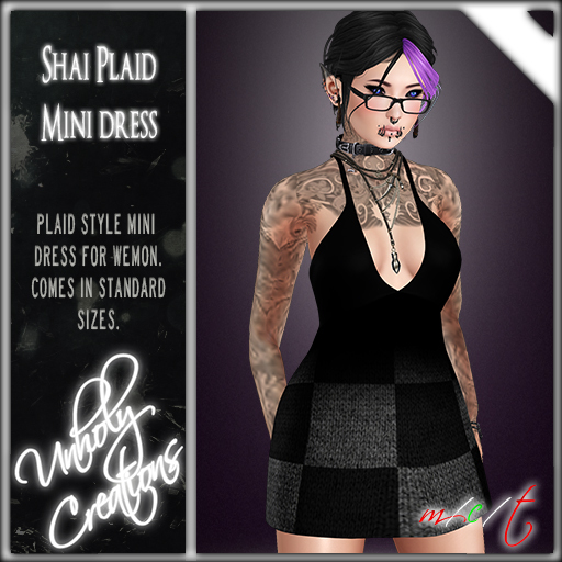 -={UC}=- Shai Plaid Mini Dress