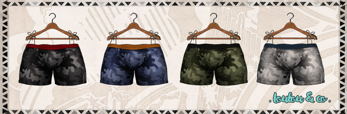 +BeBop+ Boxer KENNY Camo Fatpack