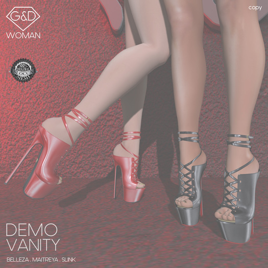 Second Life Marketplace G&D Shoes Vanity DEMO (wear)