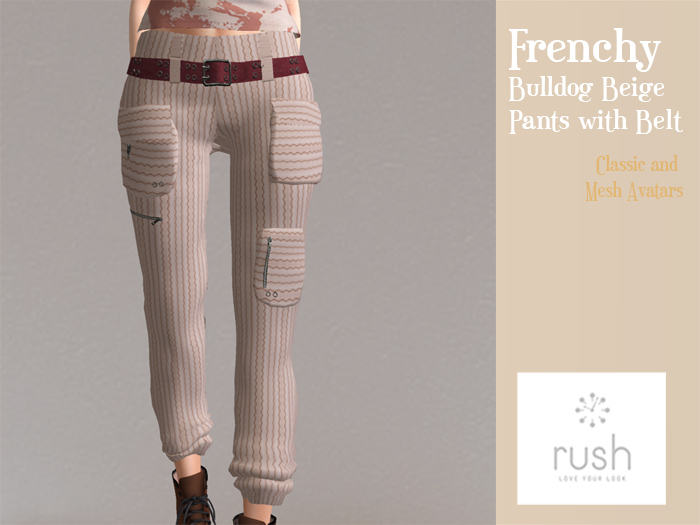 RUSH BULLDOG Beige Pants Pack