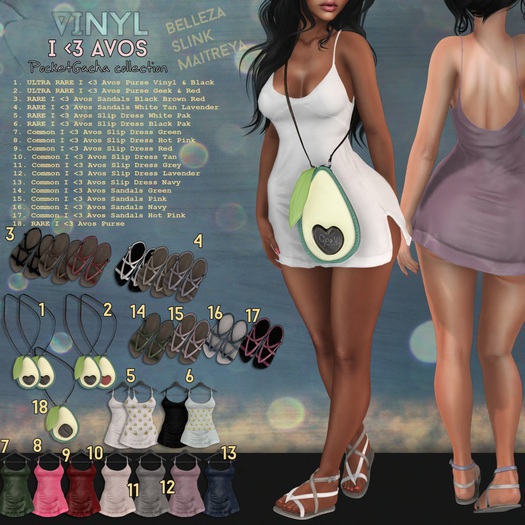 Vinyl - I <3 Avos Sandals Pak MAITREYA NAVY