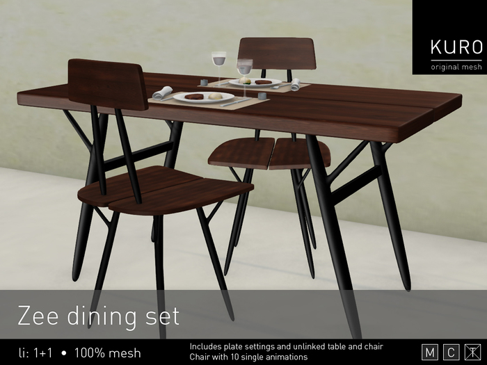 Kuro - Zee dining set