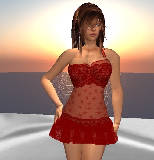 Relance F58 - Vestido Renda Vermelho