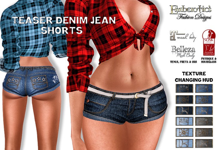 ~ Teaser ~ Denim Jean Shorts