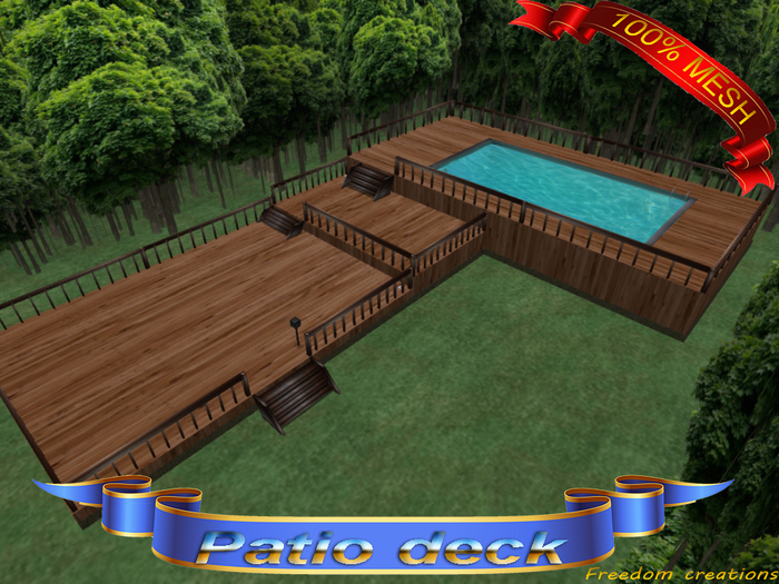 Mesh patio deck unfurnishedADD)-Freedom creations