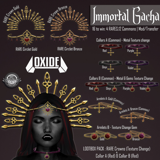 OXIDE Immortal Crown - [Gold] RARE