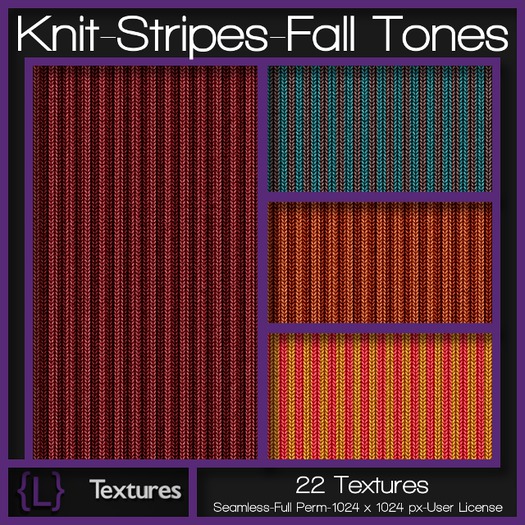 {L} Knit-Stripes-Fall Tones