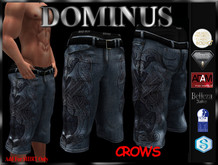 ~DOMINUS~BadBoy (Crows) Shorts (BOXED)