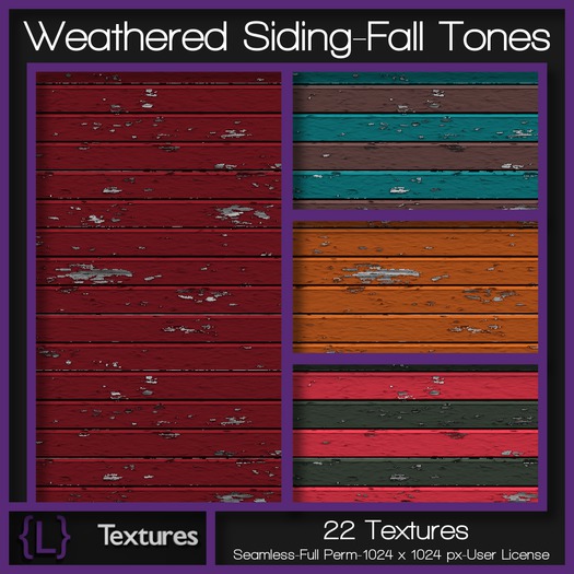 {L} Weathered Siding-Fall Tones