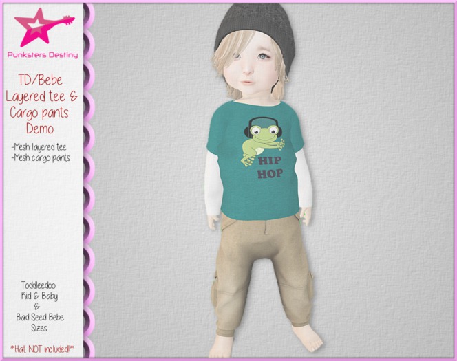 *PD* TD/Bebe Layered tee and cargo pants Demo