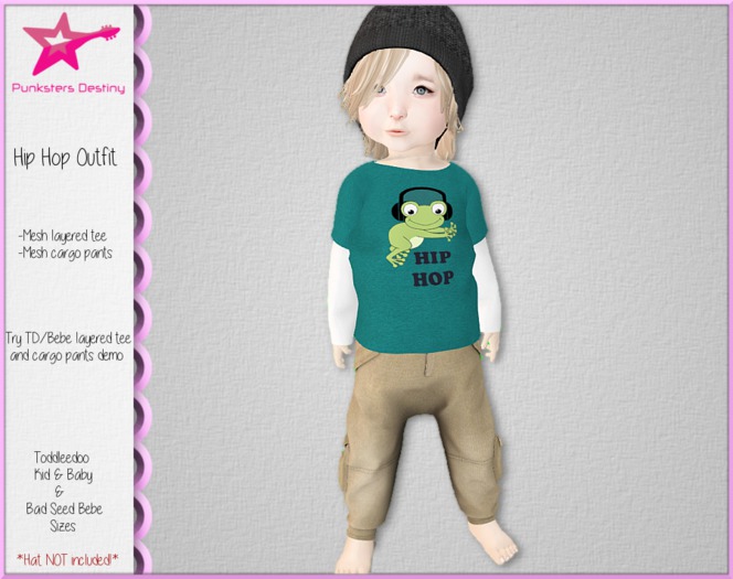 Second Life Marketplace Pd Hip Hip Outfit Td Bebe