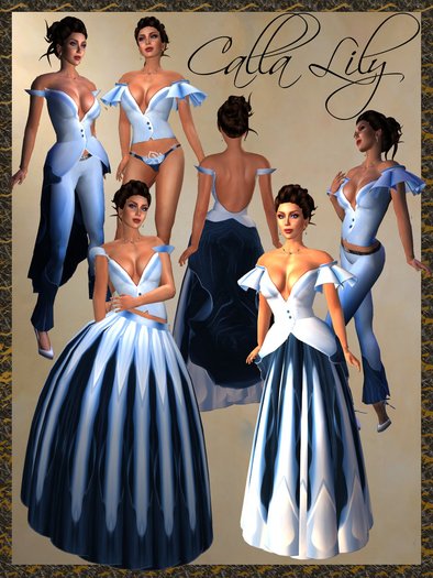 *Goddess* Calla Lily in Blue