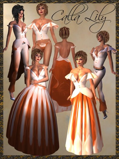 *Goddess* Calla Lily in Orange