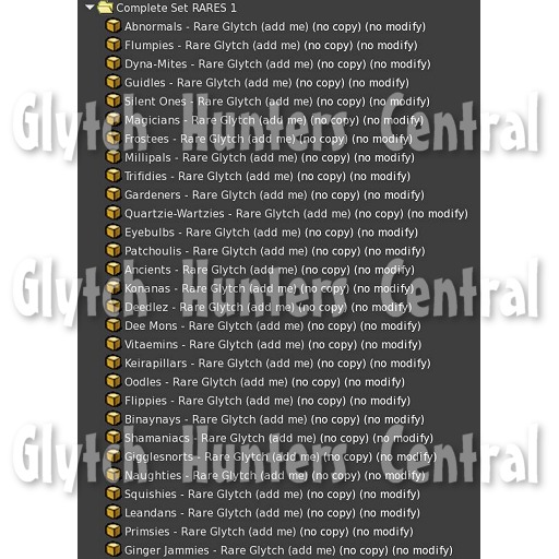 Complete Set RARES 1