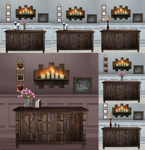 SPF Rustic Sideboard bagged