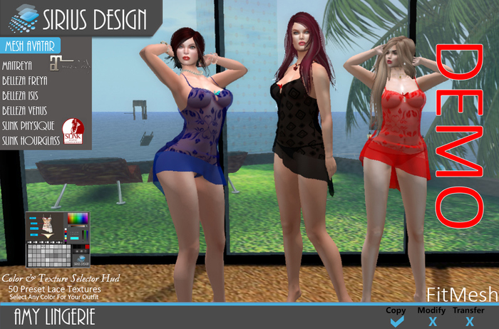Sirius Design Amy Lingerie DEMO Boxed==DEMO==