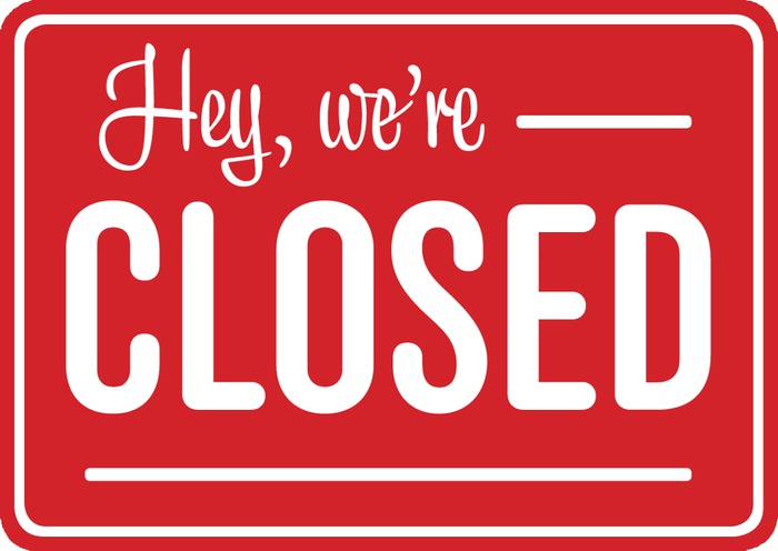 Sign - Hey We're Closed
