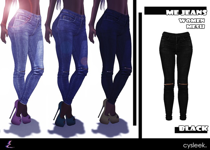 Cysleek.MeJeans (Black)