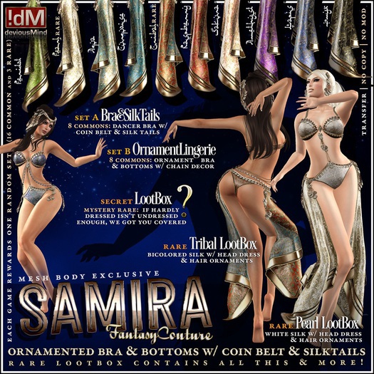 !dM Samira **AMETHYST** OrnamentLingerie (BOX #6B LARA)