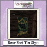 Serendipity Designs - Bear Feet Tin Sign