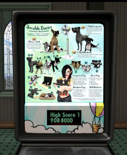 JIAN 'dorable Danes 18. Harlequin Held Newbown  BOX