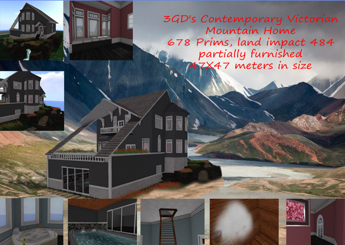 3GD's Contemporary Victorian Mountain Home (boxed)
