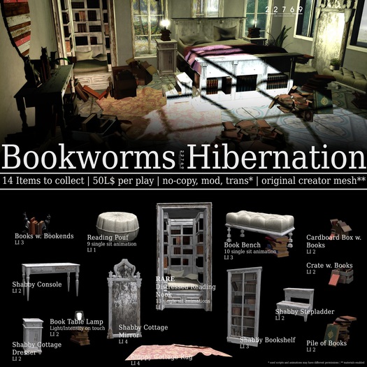 22769 ~ [bauwerk] Distressed Reading Nook - RARE