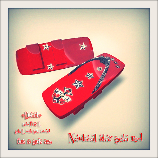 *dg* nautical star geta red