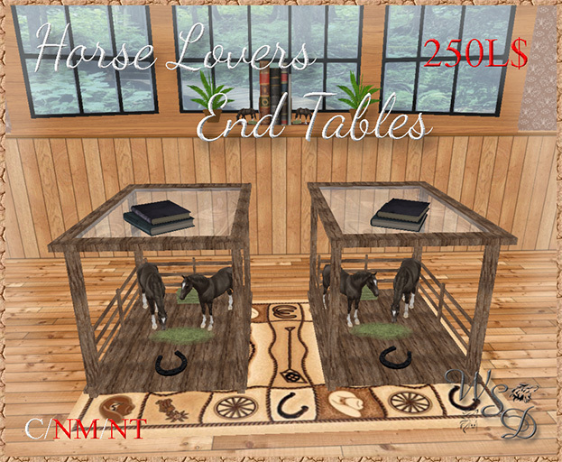 Horse Loves End Tables