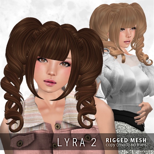 Rosy mood MESH hair / Lyra 2 / Dark set