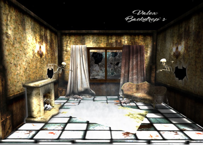 Halloween room backdrop