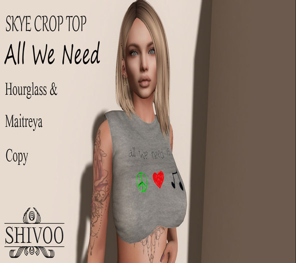 .:: SHIVOO ::. Skye Crop Top-All We Need