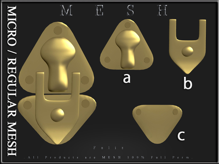 [Feliz] Latch - Separated - Micro and Regular Mesh - Full Perm