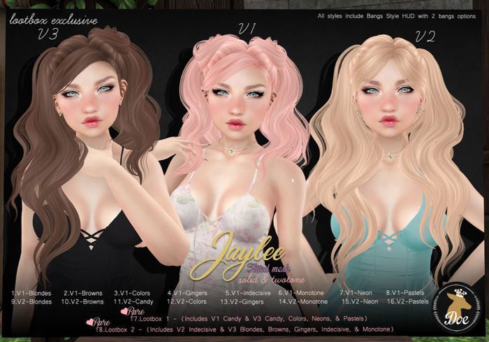 12.Doe: Jaylee V2 - Colors